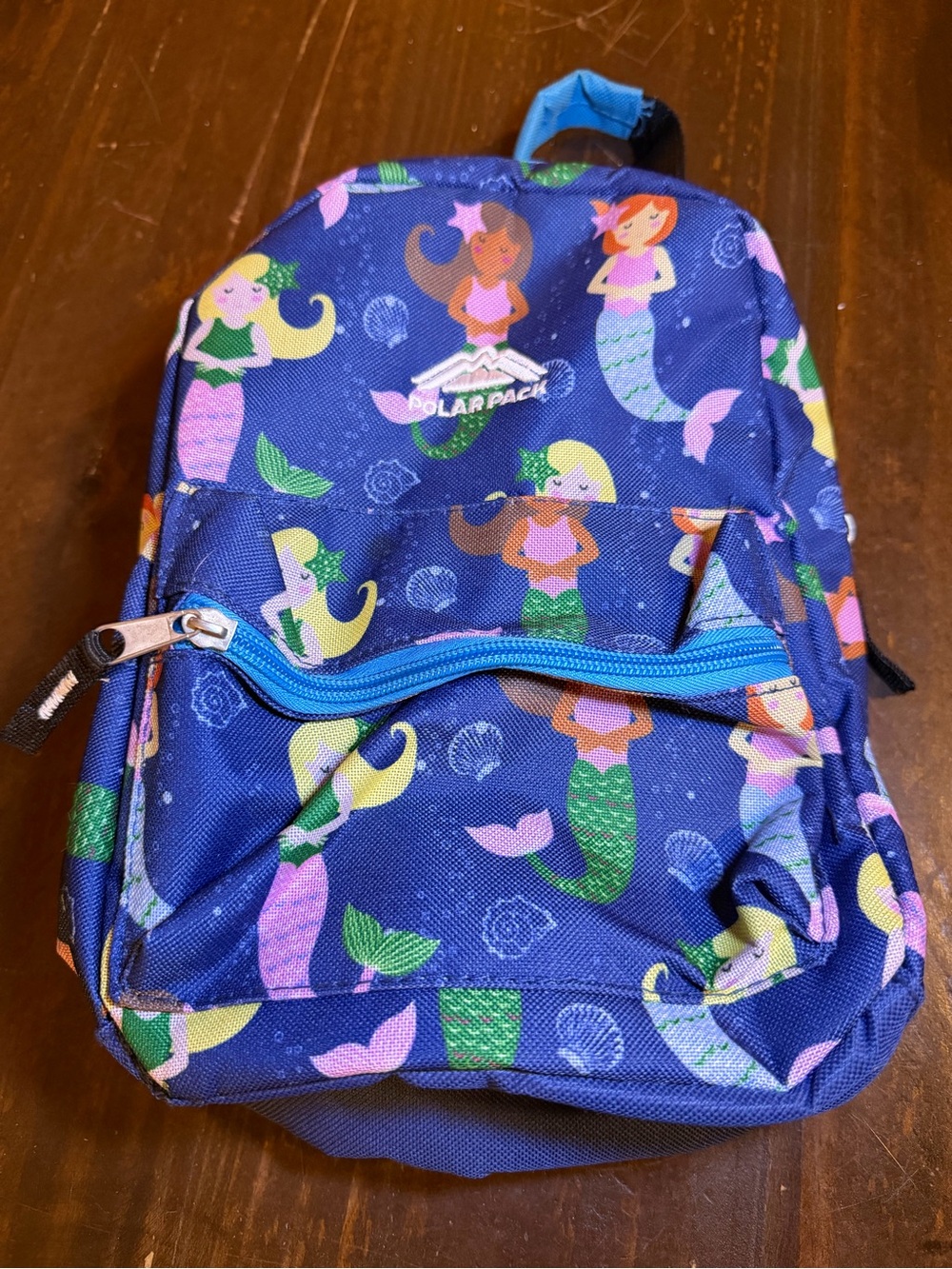 Polar Pack Navy Mermaid Print Kids Backpack